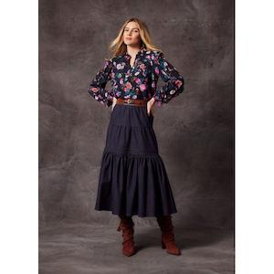 paradise top indigo multi (Size 12)