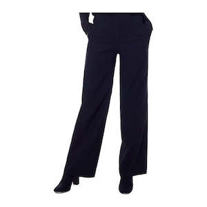 Up Pants: black wide leg pant