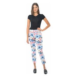 Up Pants: SPRING PRINT PETAL ANKLE PANT