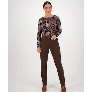 Jeans: Slim leg full length jean