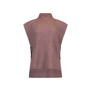 Knitwear: Outta way tank Dusky Pink