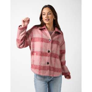 paige shacket winter berry