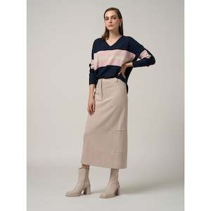 Matchwork skirt stone