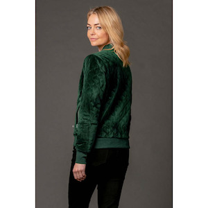 New Arrivals: Quilted bomber green