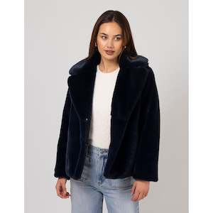 Jackets: Britta fur jacket Midnight