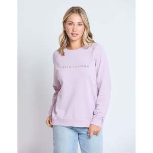 Classic sweater lilac with silver logo