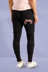 Home Lee: Apartment pants black/blossom berry bow