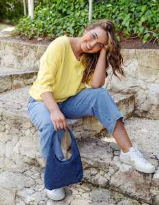 Maize Vee neck lemon