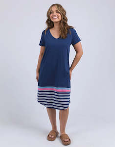 Elm Clothing: Sylvia tee dress blue depth