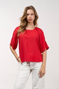 Madly Sweetly: sonnet top poppy