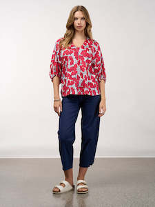 Madly Sweetly: Take flight top poppy