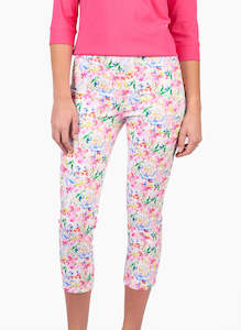 Vassalli: Printed skinny leg 7/8 light weight pull on porto