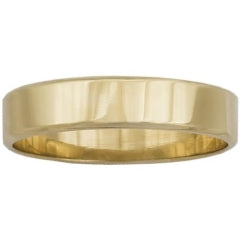 9ct Yellow Gold Classic Flat Radius Edge Flat Fit Wedding Ring #22700 #23959