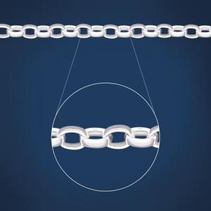 Bracelets: Sterling Silver Oval Belcher Heavy Weight Bracelet #21843