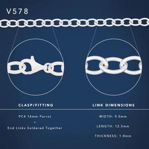 Chains: Sterling Silver Heavy Navette Chain #25147