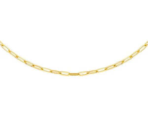 Chains: 9ct Yellow Gold Paper Chain 45cm #24932