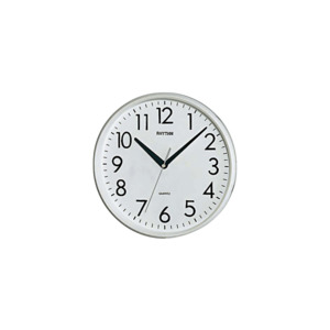 Rhythm Round Plastic Wall Clock #25497