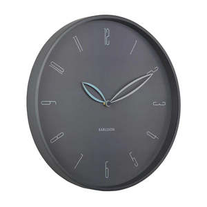 Clocks: Karlsson Petals Wall Clock - Dark Grey #25461