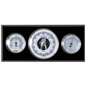 Barometers: Fischer Weather Station Black #