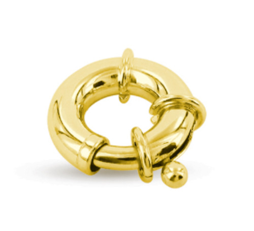 Bolt Ring: 9ct Yellow Gold Bolt Ring #
