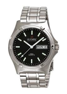 Watches: Olympic Gents Black Index Dial #25568