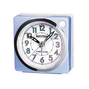 Clocks: Rhythm Alarm Clock – Hologram Dial Blue #25630