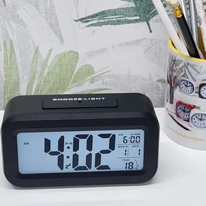 Clocks: Digital Clock with Night Light Black #25595 #25592