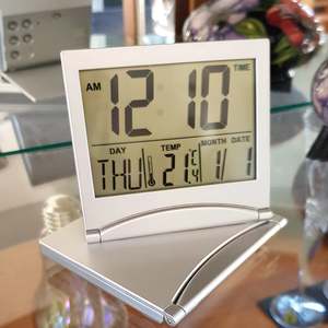Clocks: Digital Travel Clock Fold Up #25584