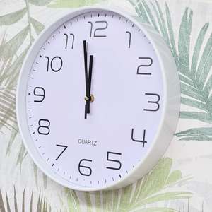 Clocks: Clock Wall C60 White #25581