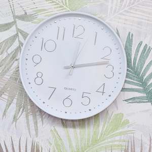 Clocks: Clock Wall C58 White #25576 #25577