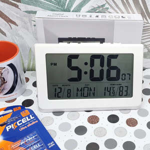 Clocks: Clock Digital C6  White #25547