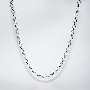 Chains: Sterling Silver Oval Belcher with a Parrot Clasp #23239