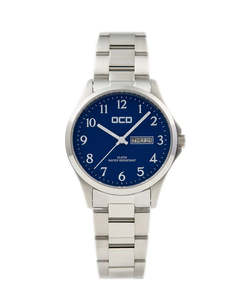 OCD Stainless Steel Work Watch Blue Face #25743