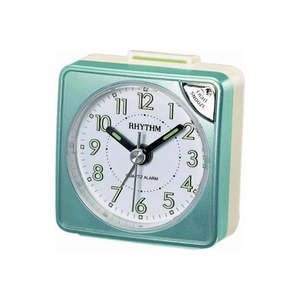 Clocks: Rhythm Alarm Clock Green #25715