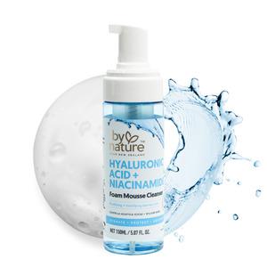 Cleansers: Hyaluronic Acid + Niacinamide Foam Mousse Cleanser