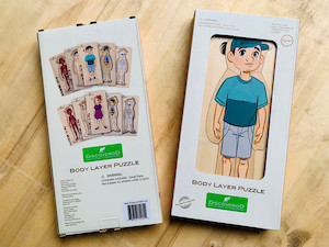 Discoveroo 5 Layer Body Puzzle - Boy chalk + cheese