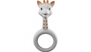 So'Pure Sophie la girafe® Ring Teether chalk + cheese