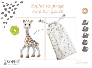 Products: Sophie la girafe ® and FREE pouch chalk + cheese