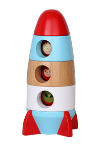 Products: Magnetic Stacking Rocket chalk + cheese