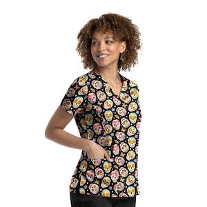 Scrub Top: PRINT TOP - SSKD (SUGAR SKULL DREAMS)