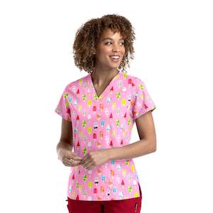 Scrub Top: PRINT TOP - SWSM (SWEET SUMMER)