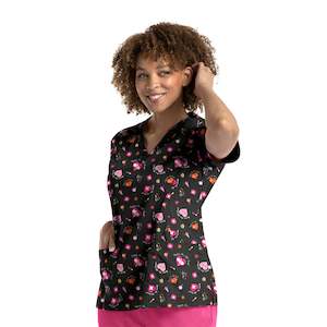 Scrub Top: PRINT TOP - AHRT (ALL HEART)