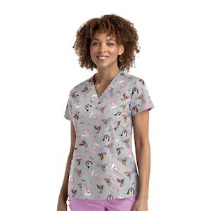 Scrub Top: PRINT TOP - HTDD (HAWT DIGGITY)