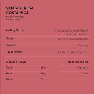 Coffee: Costa Rica Santa Teresa 2000