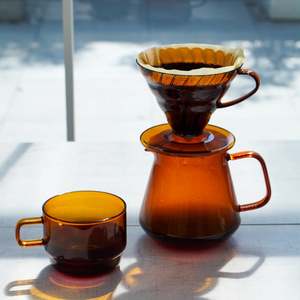 Hario: V60 Dripper 02 Transparent Amber