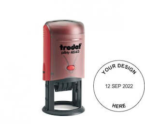 Date Stamps: Trodat 46145 45mm round date stamp