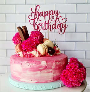 Custom Gifts: Glitter Card Cake Topper