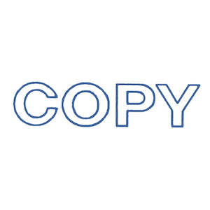 Office Stamps: Dixon Copy Stamp - 011 Blue