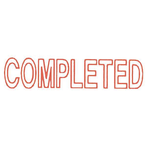 Dixon Completed Stamp - 009 Red