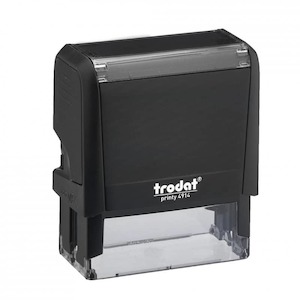 Custom Text Stamps: Trodat 4914 Self inking stamper (64x26mm)